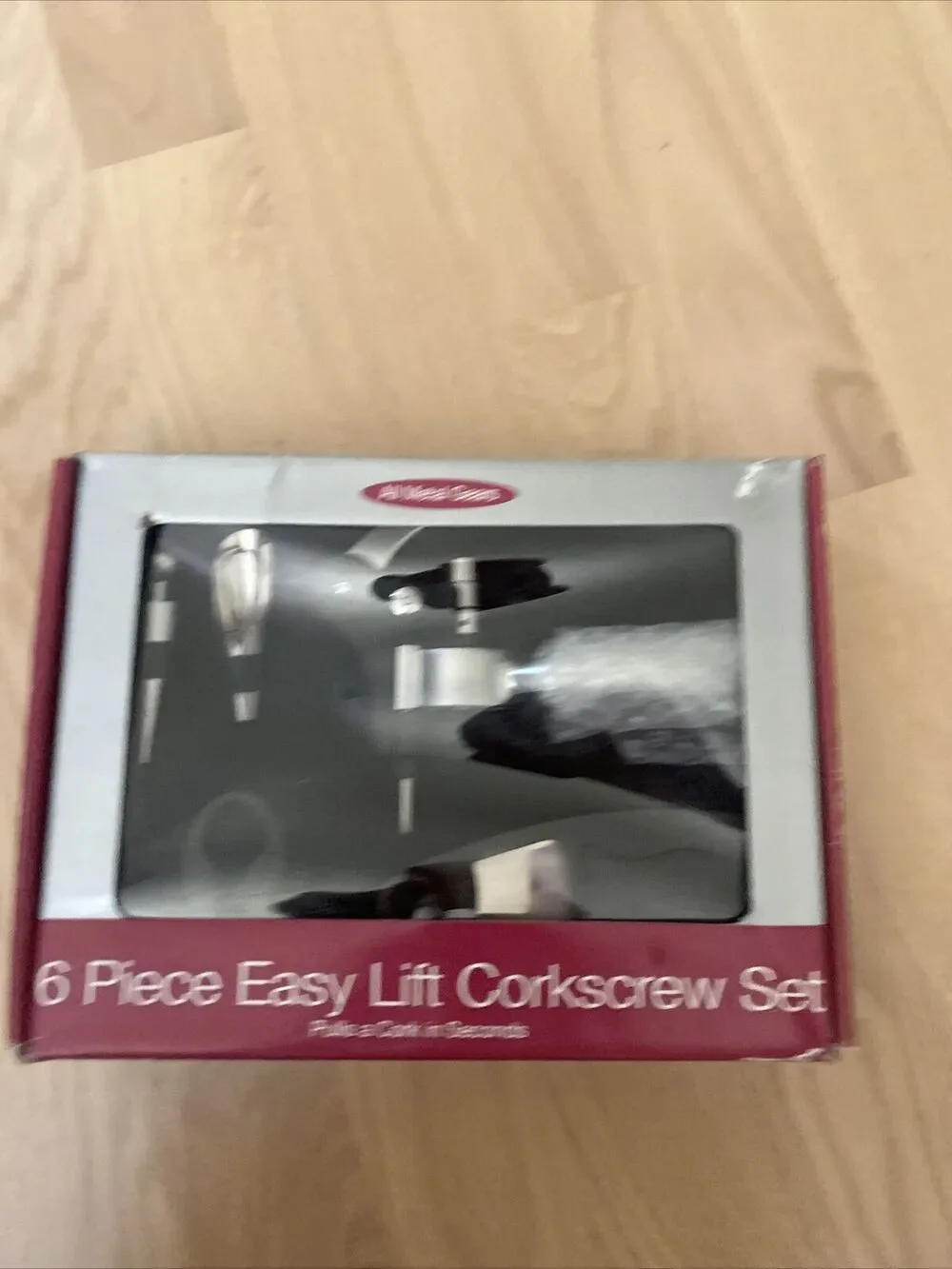 Bed Bath & Beyond Corkscrew Set 6 Piece Easy Lift New / Opened Box Wine Opener
